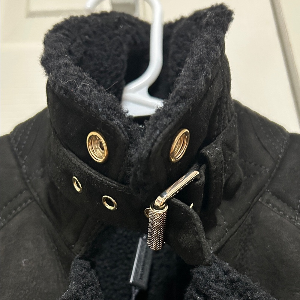 Burberry Black Trench Coat with Gold Zippers - Picture 11 of 16